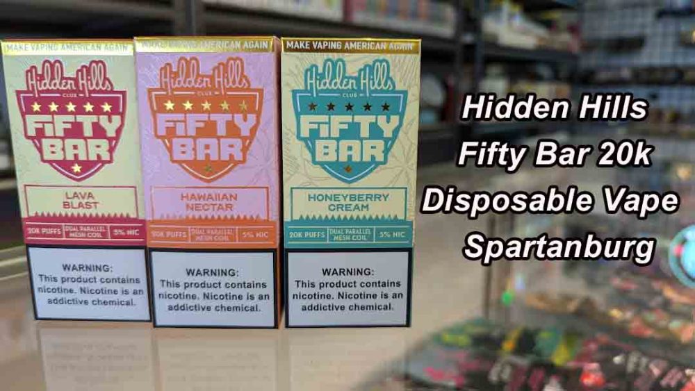 Hidden Hills Fifty Bar 20k Disposable Vape - Spartanburg 1a