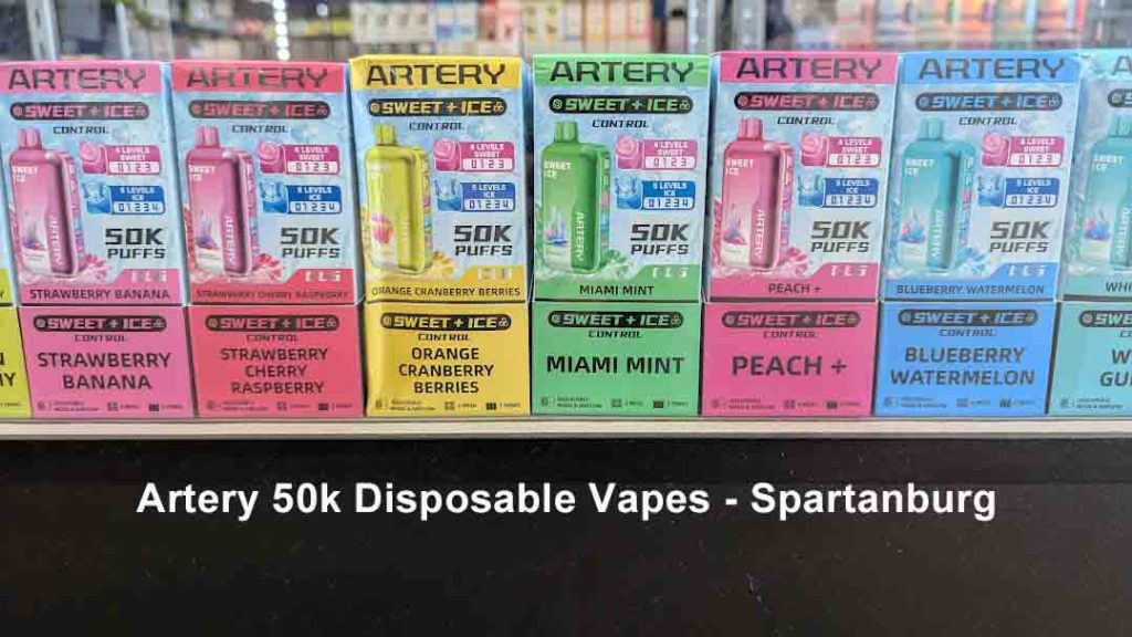 artery 50k Disposable Vapes - Spartanburg 1