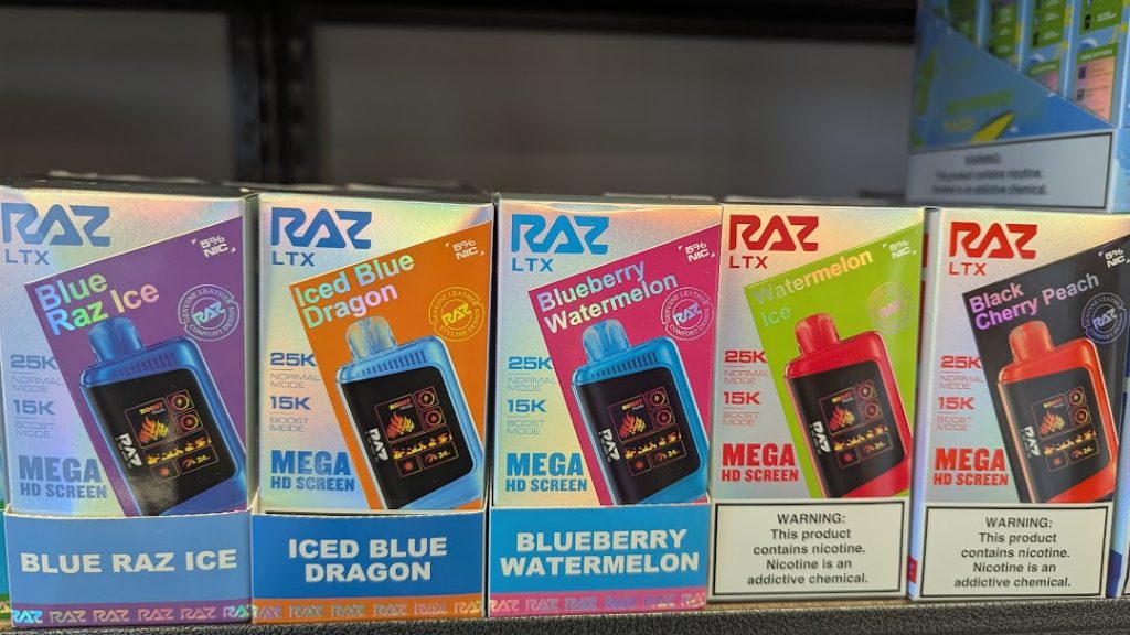 Raz Disposable vapes in Spartanburg